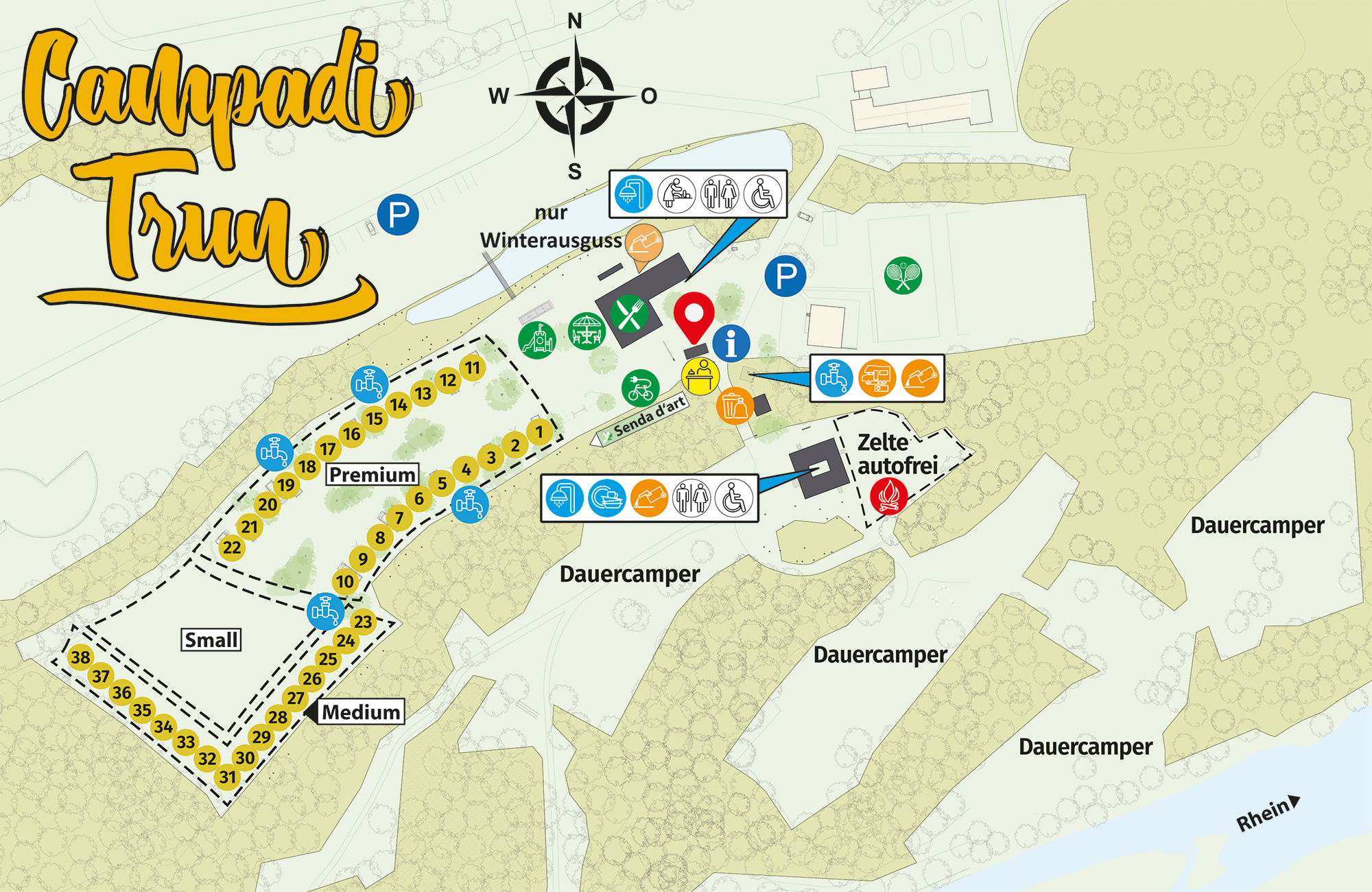 Situationsplan Campadi Trun